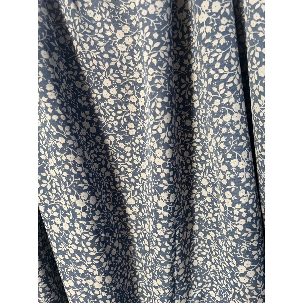 Jodifl Navy Blue Floral Ruffle Strap Square Neck Top H9168 Womens Large - Picture 6 of 6
